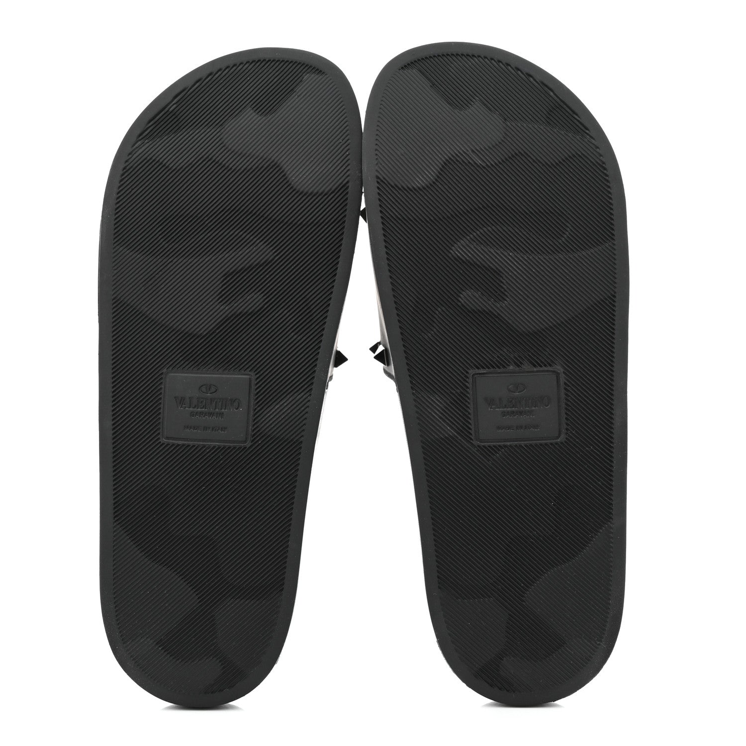 Valentino Garavani Rubber Rockstud Slide Sandals 41 Black 5 of 7