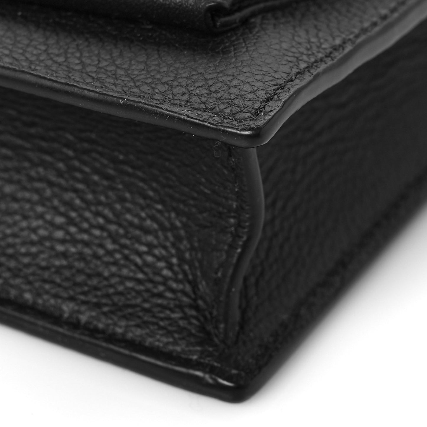 Soft Calfskin My Lockme Chain Pochette Black