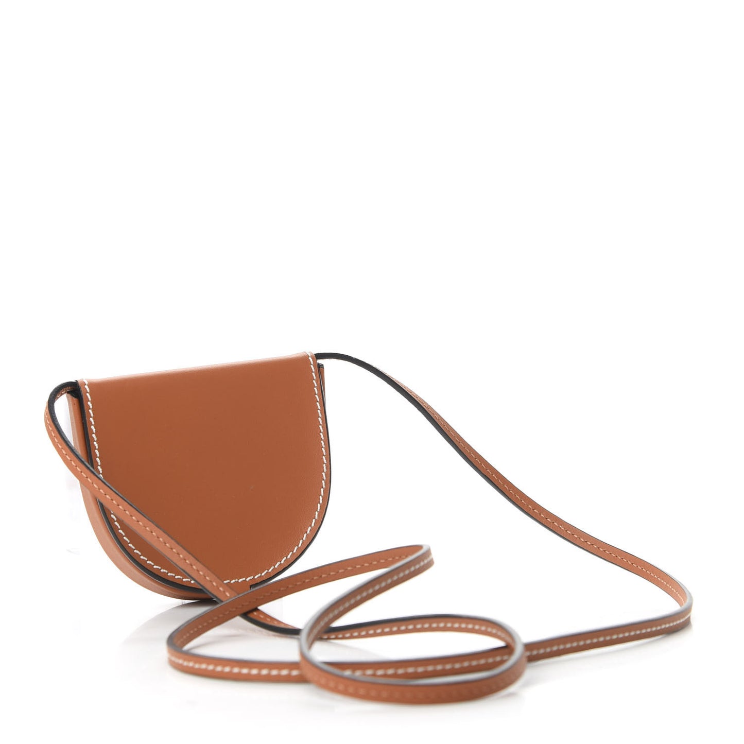 Soft Calfskin Mini Heel Pouch Tan