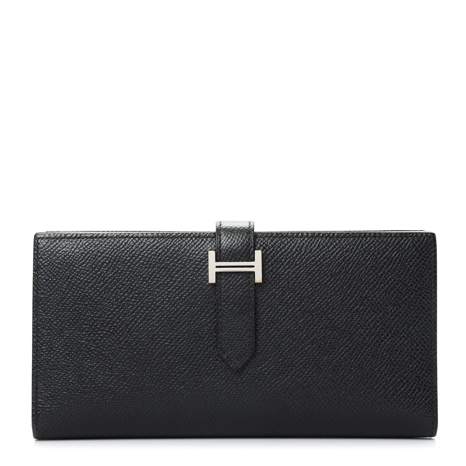 Hermes Epsom Bearn Gusset Wallet Black 1 of 7