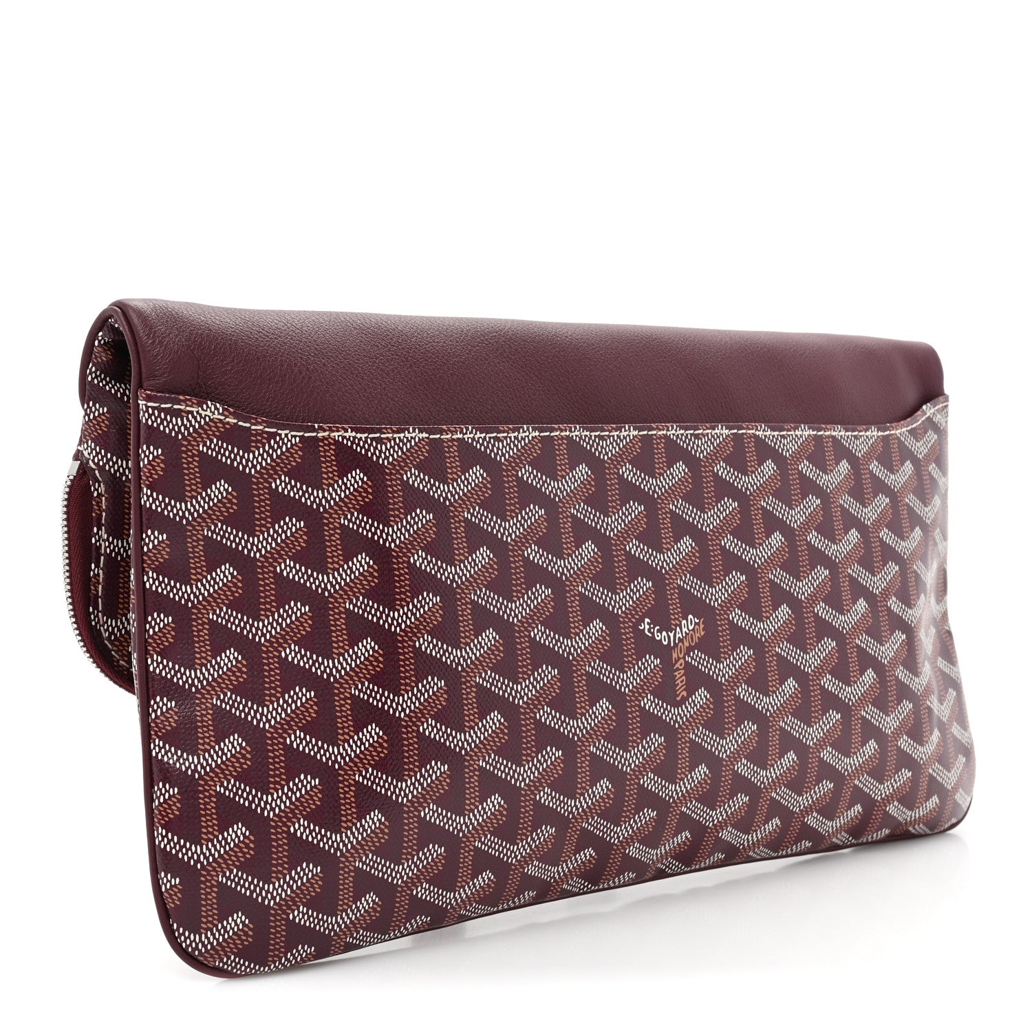 Goyard Goyardine Sainte Marie Soft Clutch Bordeaux 3 of 9