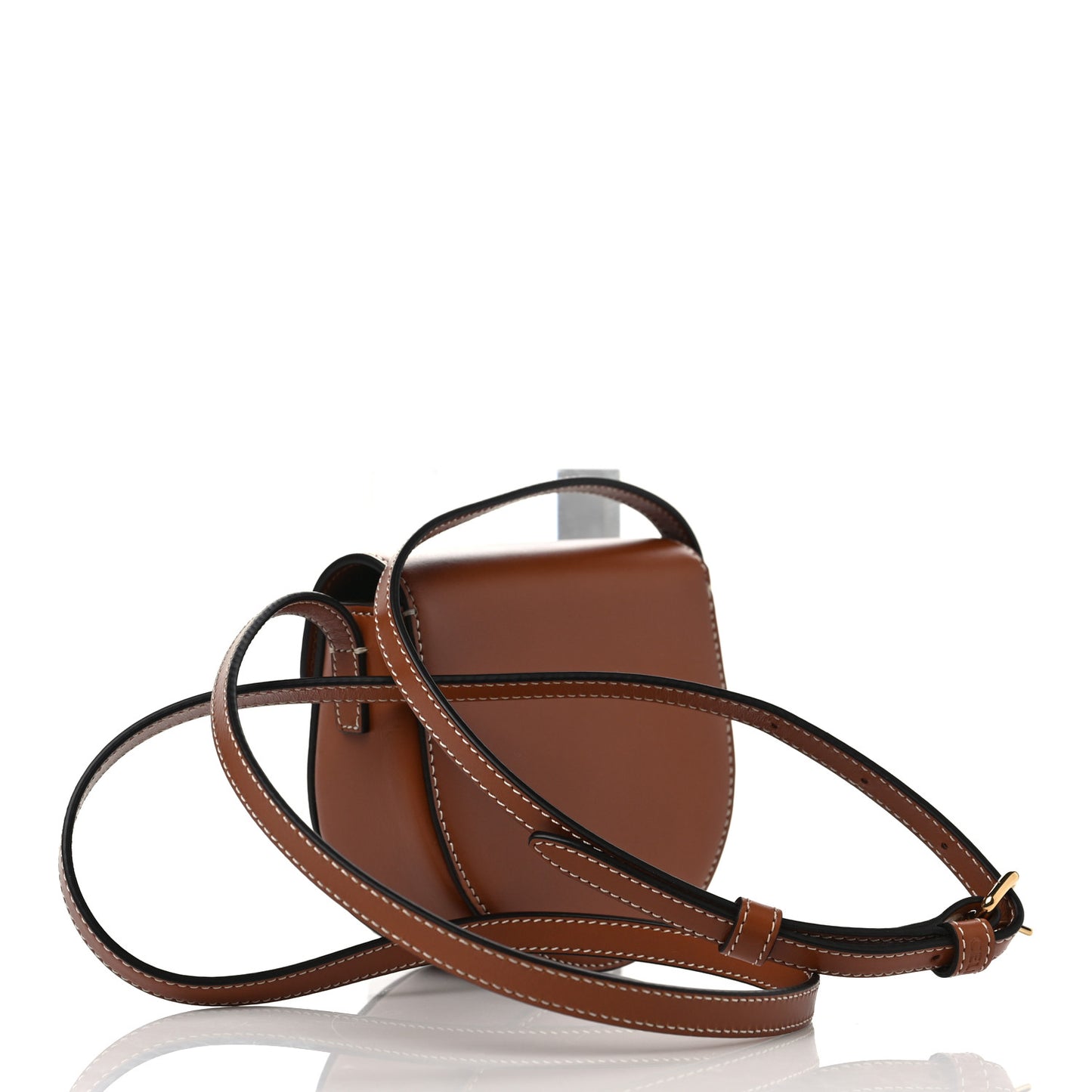 Smooth Calfskin Triomphe Mini Besace Crossbody Tan