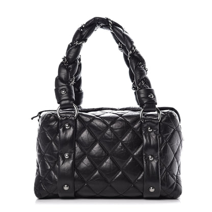 Chanel Distressed Lambskin Lady Braid Small Tote Black 1 of 9