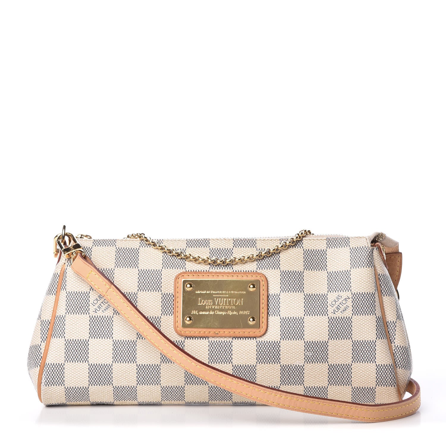 Louis Vuitton Damier Azur Eva Clutch 1 of 9