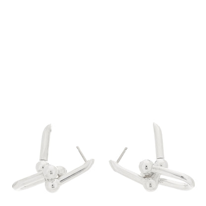Tiffany Sterling Silver Large HardWear Link Earrings 3 of 5