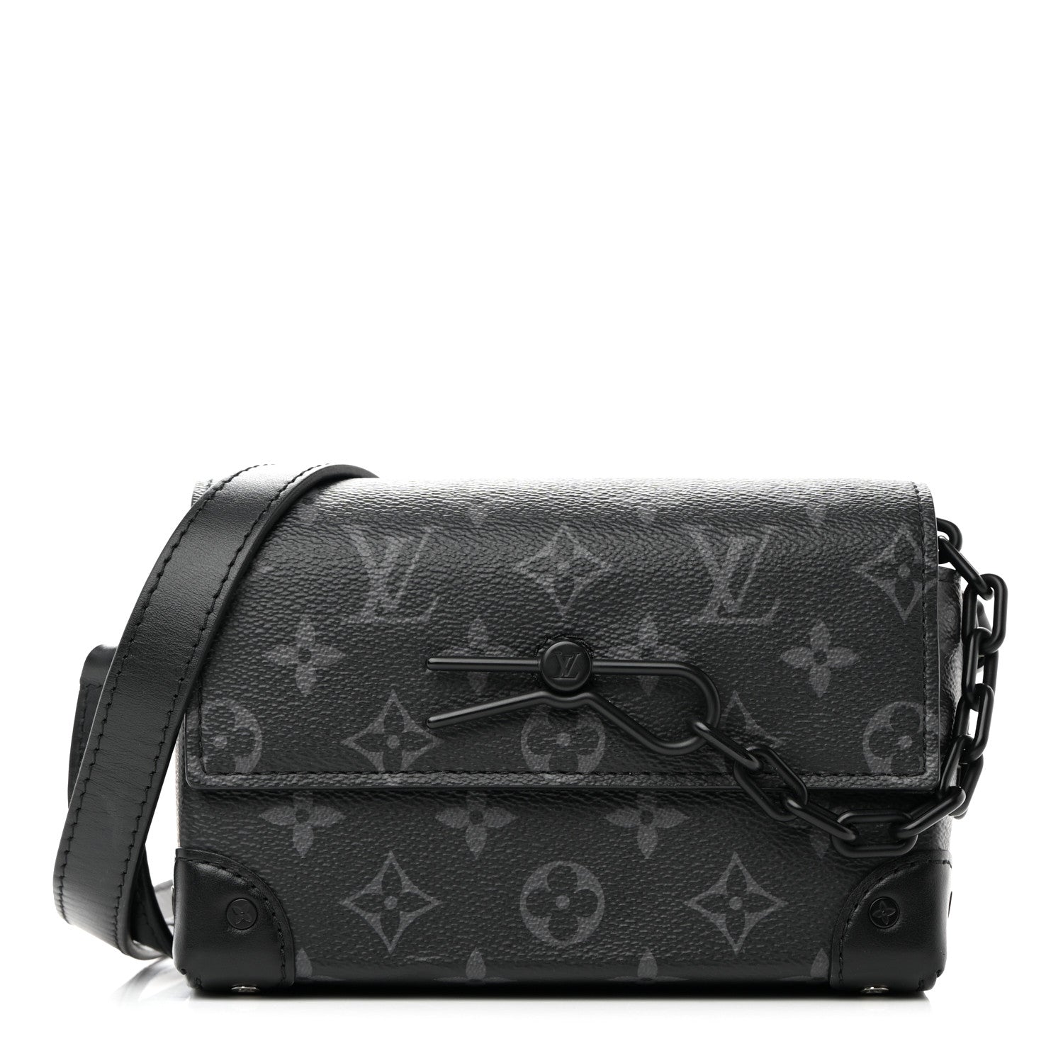 Louis Vuitton Monogram Eclipse Steamer Wearable Wallet 1 of 15