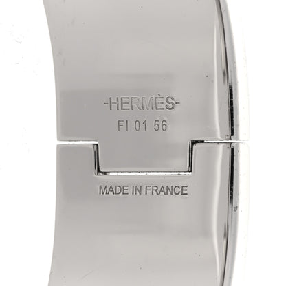 Hermes Enamel Wide Clic Clac H Bracelet PM White 5 of 6