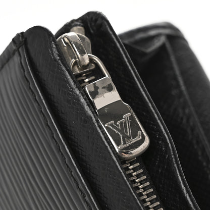 Louis Vuitton Epi Porte-Monnaie Billets Tresor Wallet Black 9 of 11