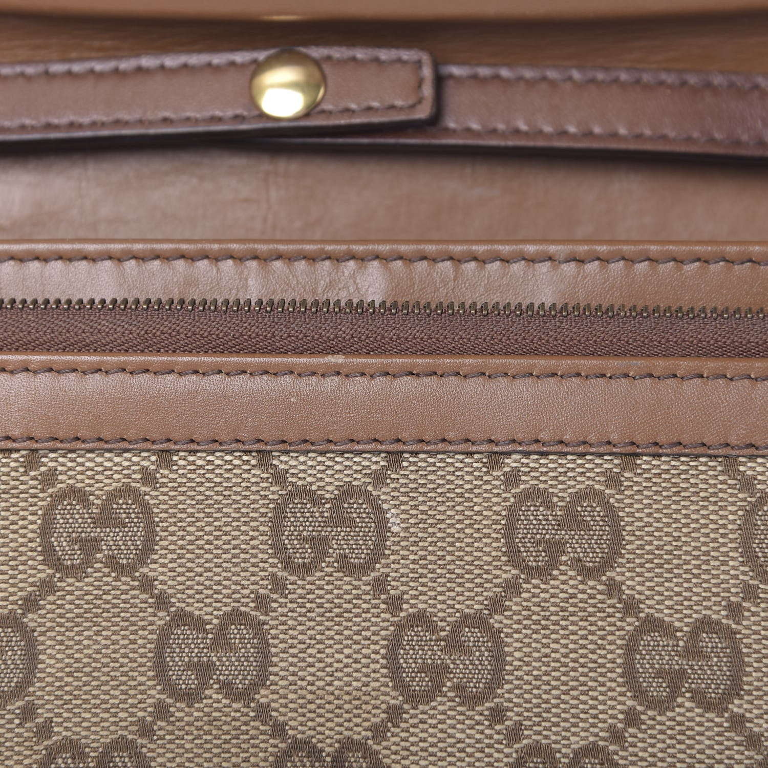 Gucci Monogram Lady Web Convertible Wallet Beige Cuir 8 of 11