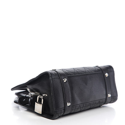 Christian Dior Calfskin Cannage Stitched Small Lady East West Lady Dior Black 3 of 9