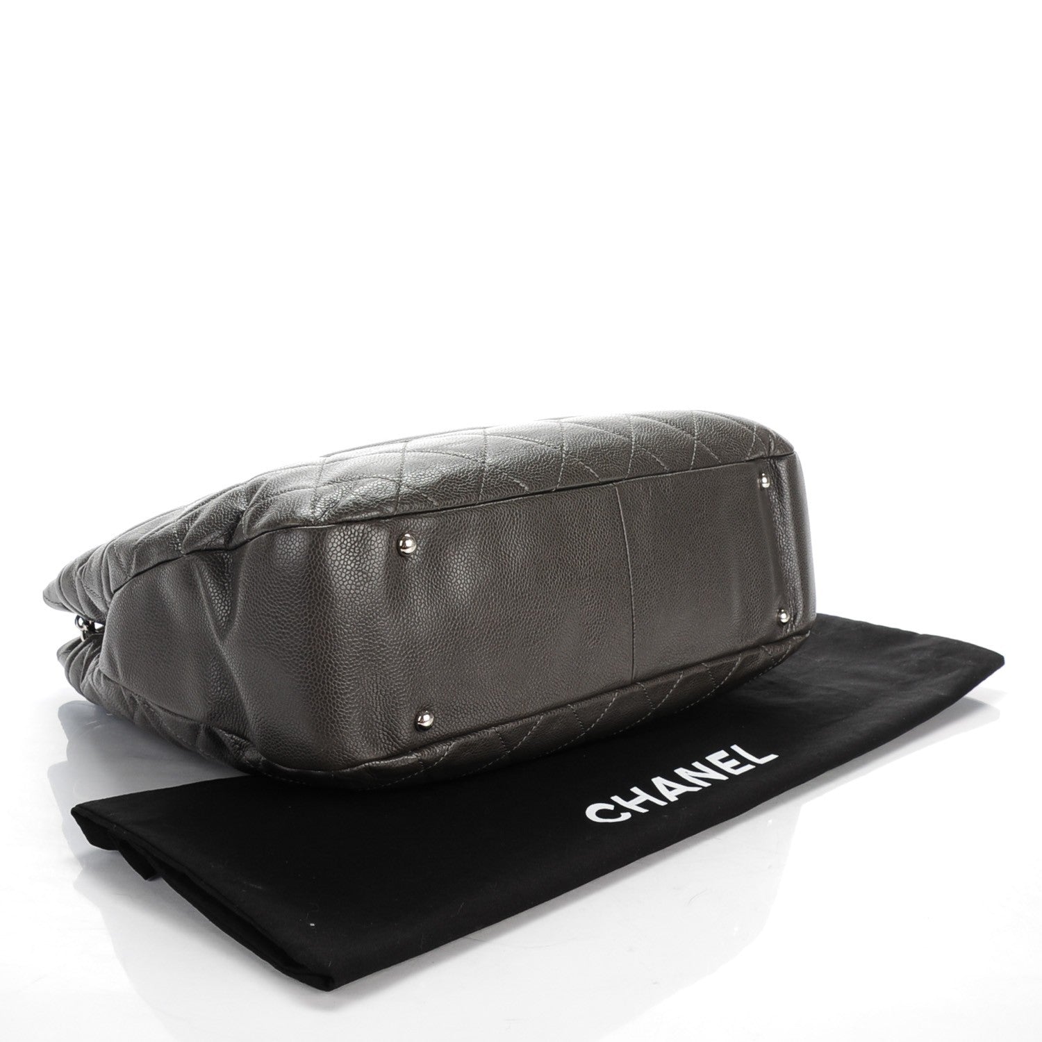 Chanel Soft Caviar Timeless Large Shopping Tote Grey 4 of 7