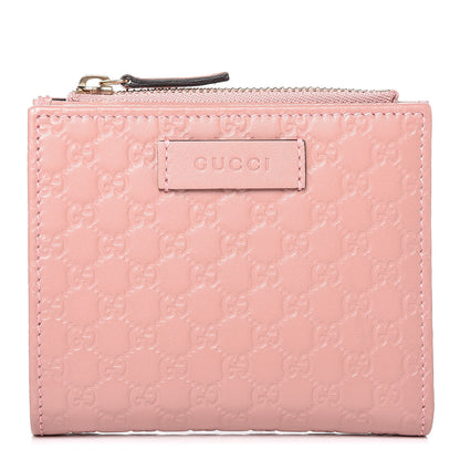 Gucci Microguccissima Bi-Fold Wallet Soft Pink 1 of 8