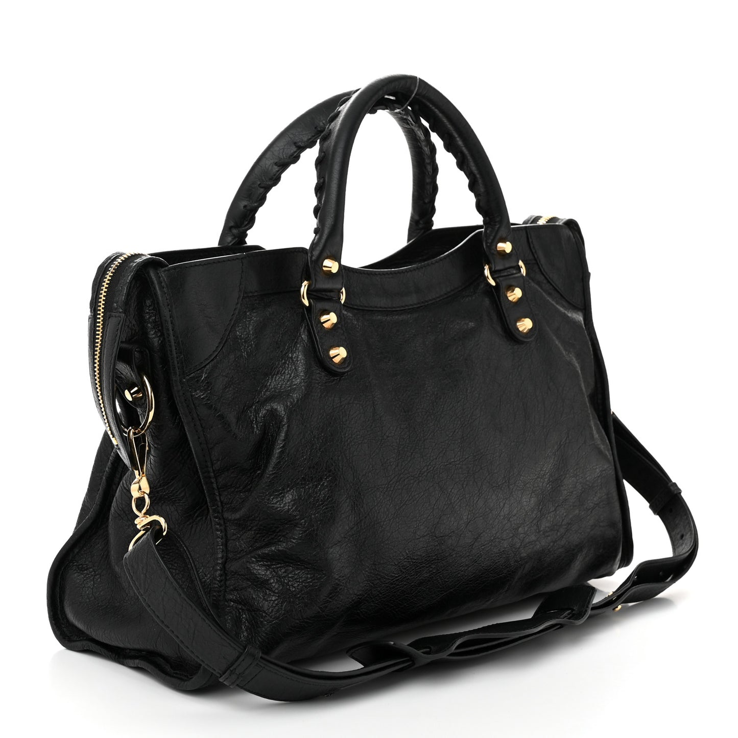 Agneau Classic Gold Hardware City Black