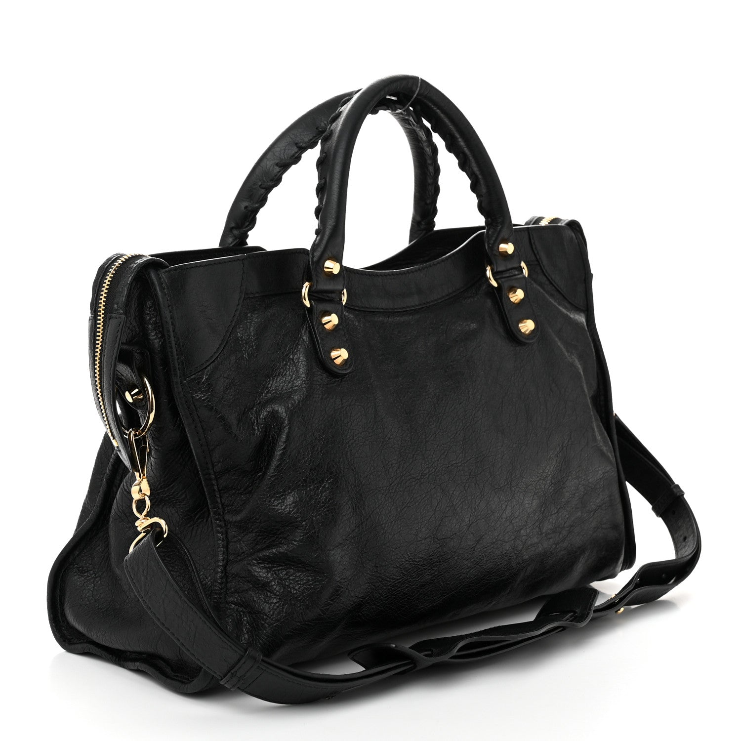 Balenciaga Agneau Classic Gold Hardware City Black 3 of 10