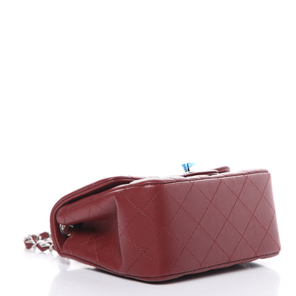 Chanel Lambskin Quilted Mini Square Flap Burgundy 4 of 12