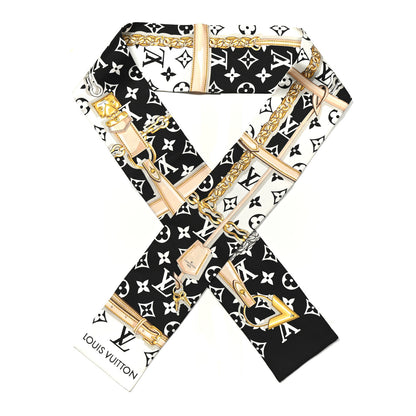 Louis Vuitton Silk Monogram Confidential Bandeau Black 1 of 4