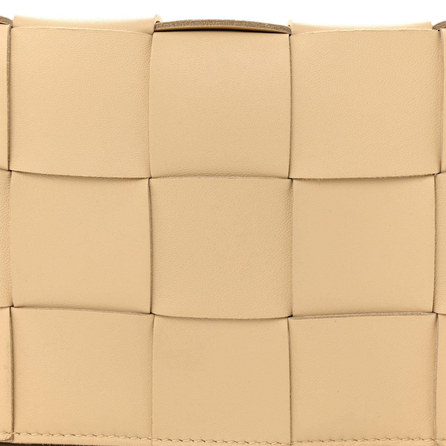 Bottega Veneta Lambskin Maxi Intrecciato Cassette Crossbody Bag Almond 8 of 10