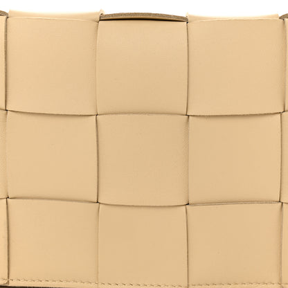 Bottega Veneta Lambskin Maxi Intrecciato Cassette Crossbody Bag Almond 8 of 10