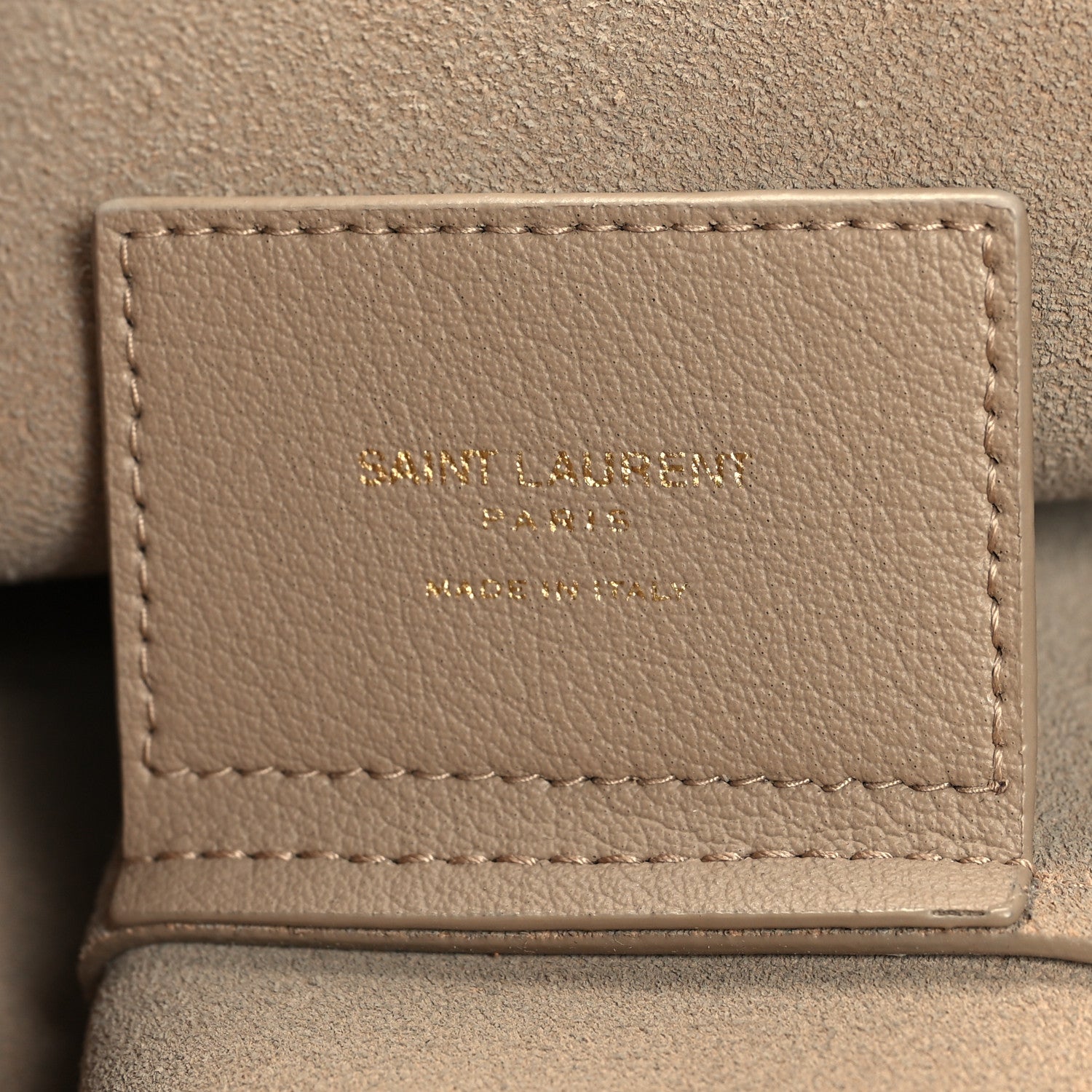 Saint Laurent Calfskin Large Shopping Tote Dark Beige 8 of 13