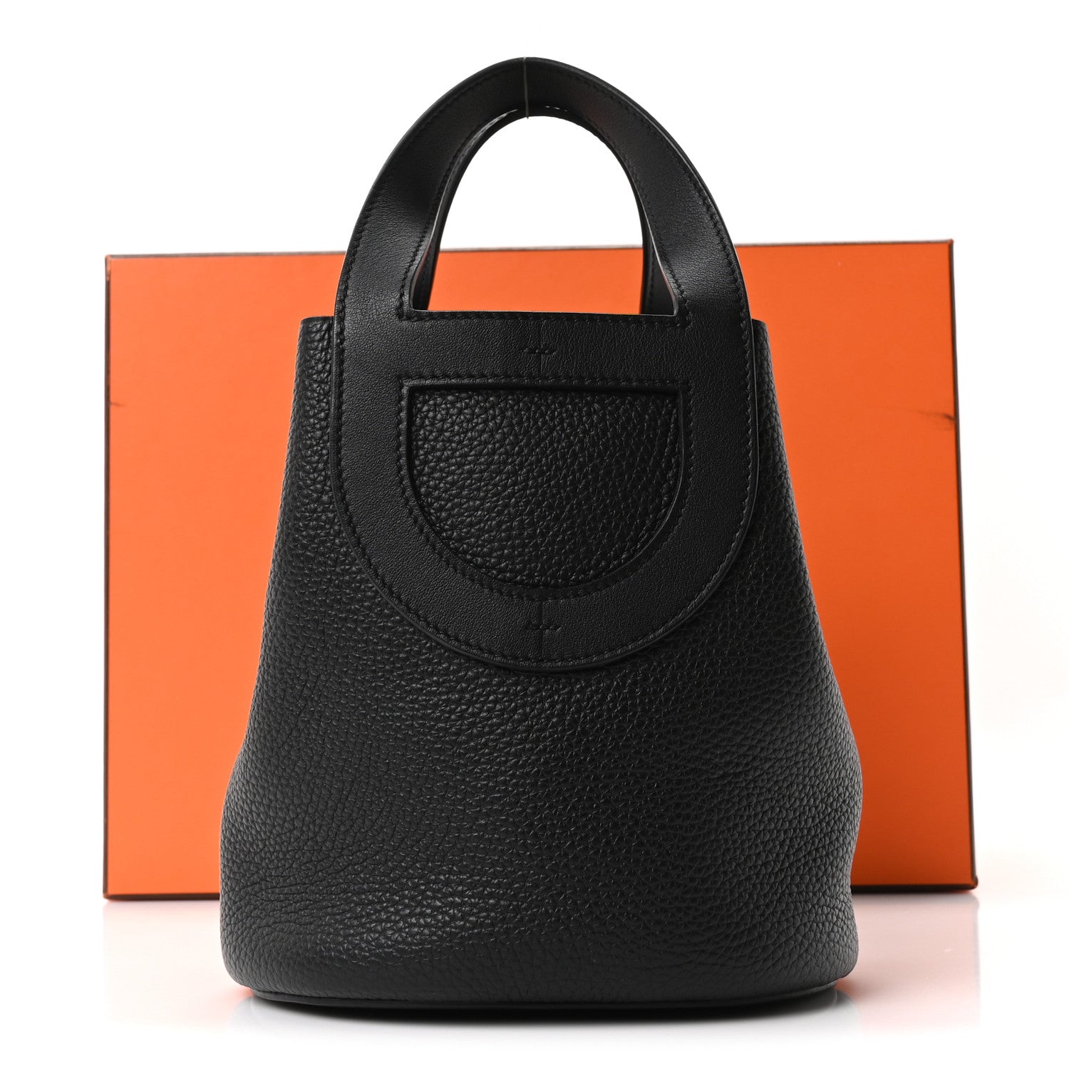 Hermes Taurillon Clemence Swift In-The-Loop 18 Bag Black 1860251