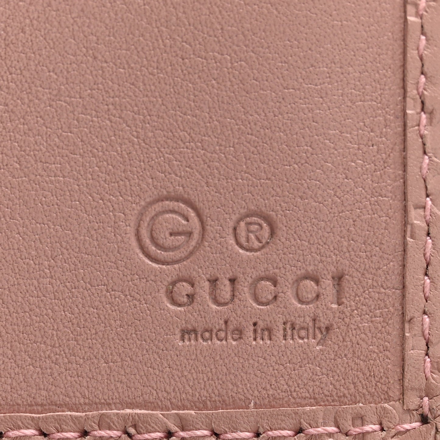 Soft Microguccissima Continental Wallet Soft Pink