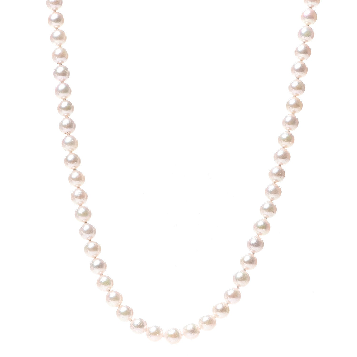 Mikimoto 18K Yellow Gold Akoya Pearl 5.5-6mm Strand Necklace 16" 1 of 5
