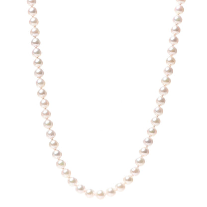 Mikimoto 18K Yellow Gold Akoya Pearl 5.5-6mm Strand Necklace 16" 1 of 5