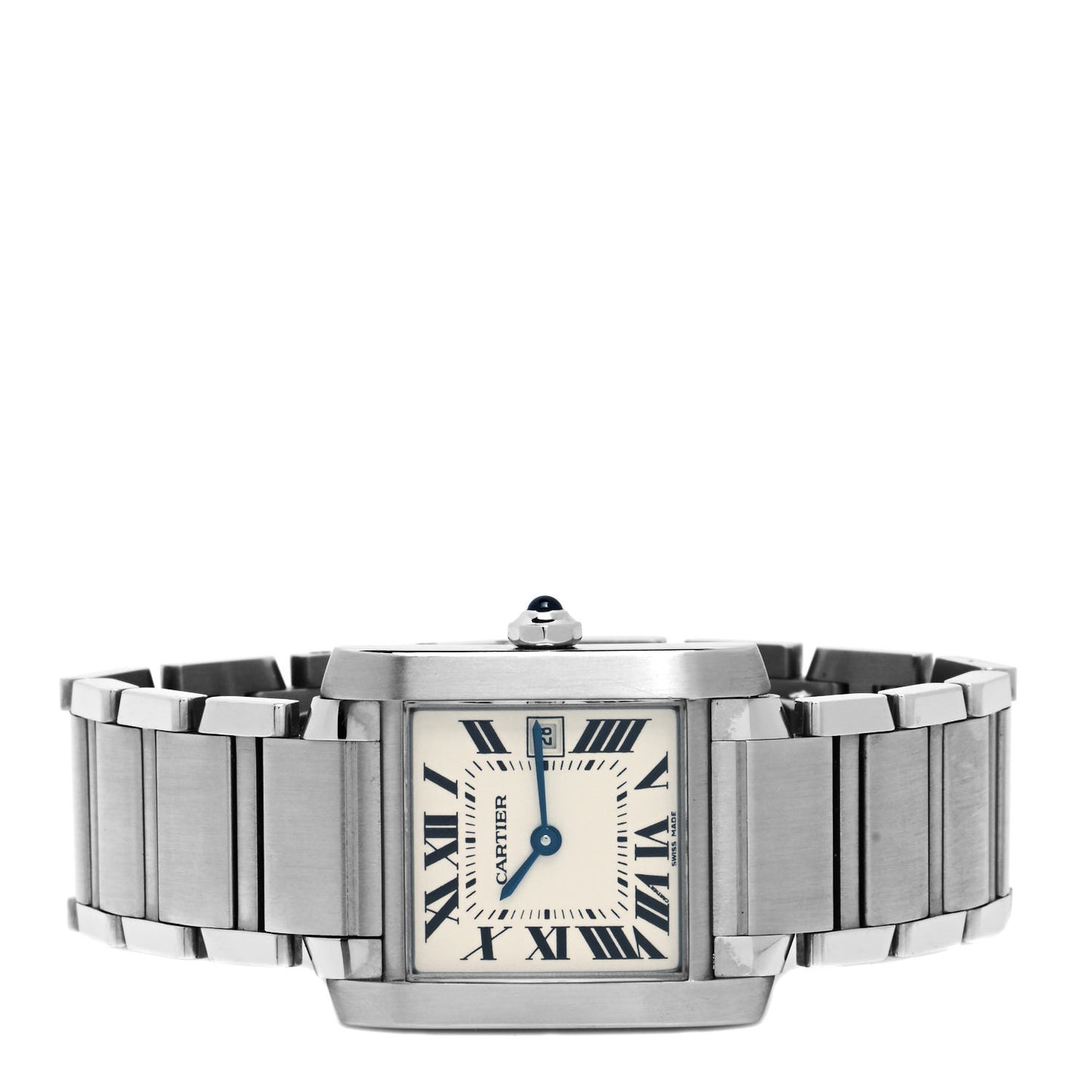 Stainless Steel 25mm Tank Francaise Quartz Watch