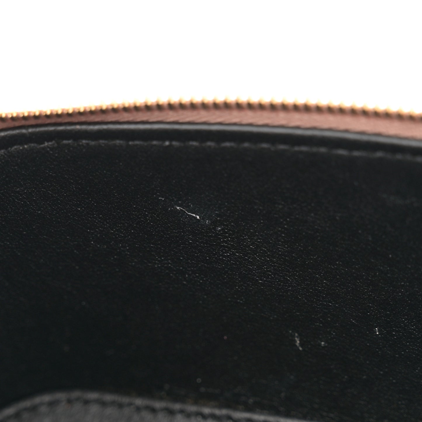 Lambskin Quilted Mini Gaby Vanity Case Dark Toffee