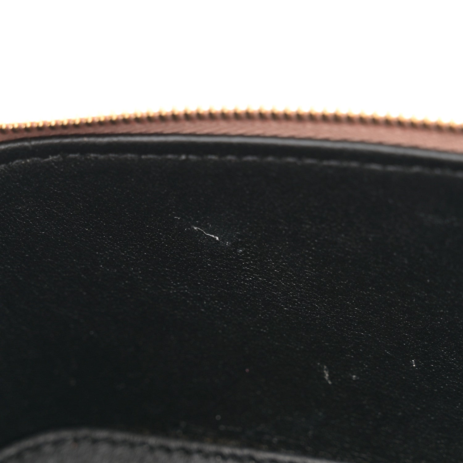 Saint Laurent Lambskin Quilted Mini Gaby Vanity Case Dark Toffee 13 of 14