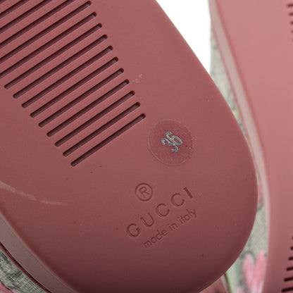 Gucci GG Supreme Monogram Blooms Womens High Top Sneakers 36 Beige Multicolor Dry Rose 8 of 8