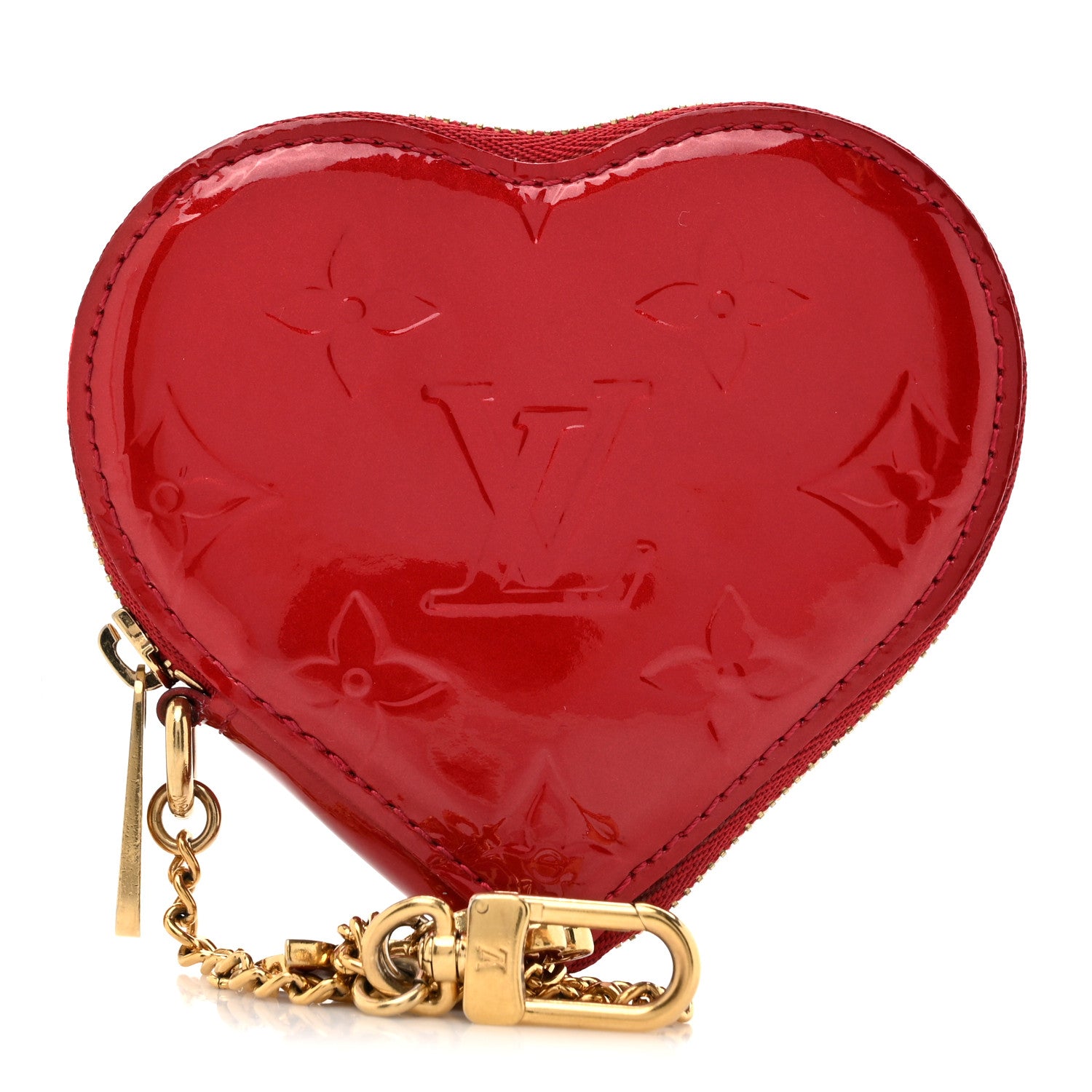 Louis Vuitton Vernis Coeur Heart Coin Purse Pomme D'Amour 1 of 10