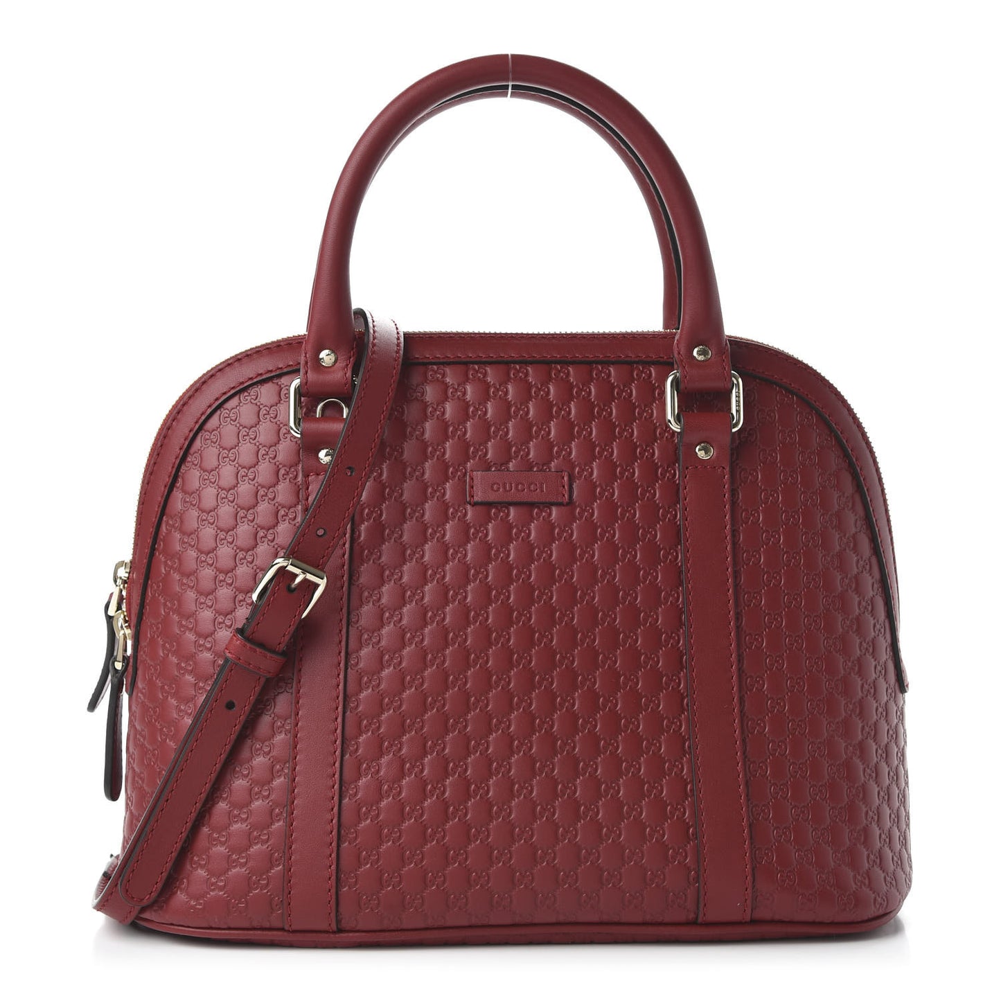 Microguccissima Medium Dome Bag Red