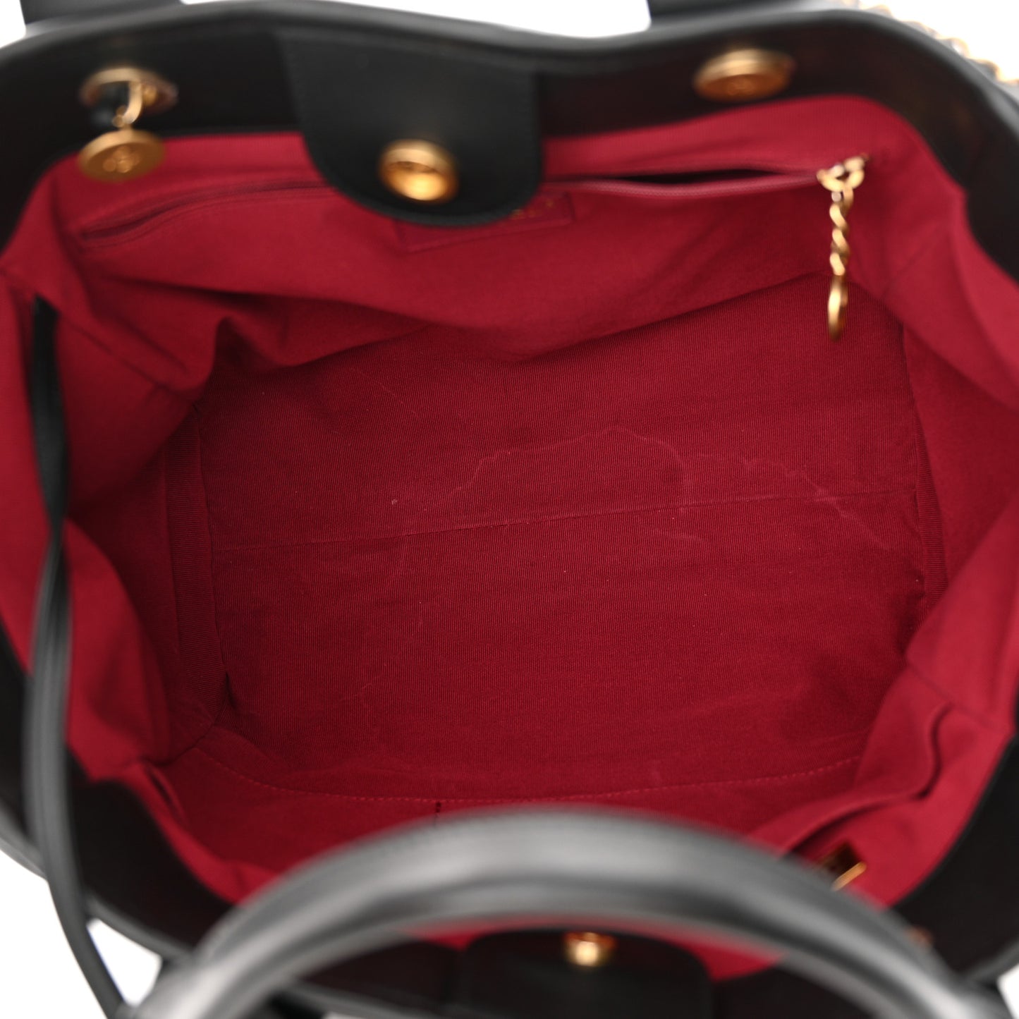 Calfskin Small Deauville Tote Black