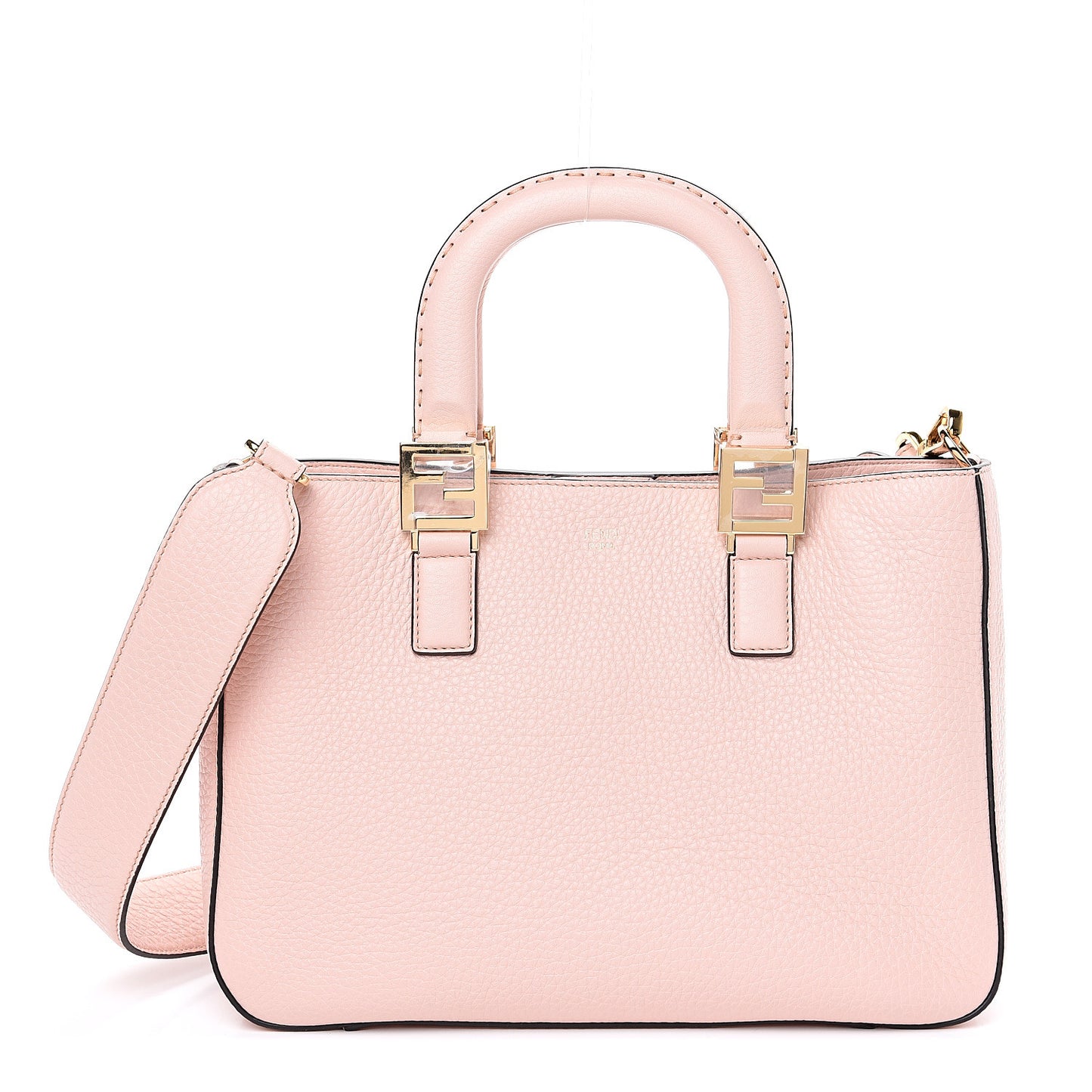 Cuoio Romano Selleria Small FF Tote Cipria