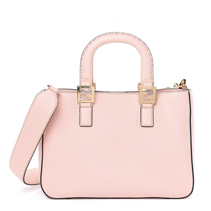 Fendi Cuoio Romano Selleria Small FF Tote Cipria 1 of 8