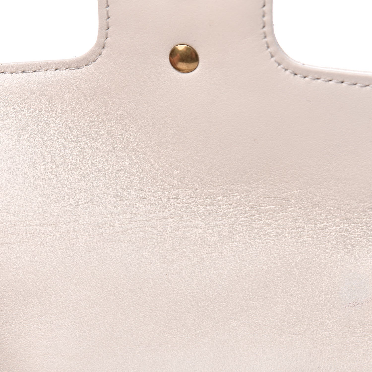 Gucci Calfskin Matelasse Super Mini GG Marmont Shoulder Bag White 12 of 13