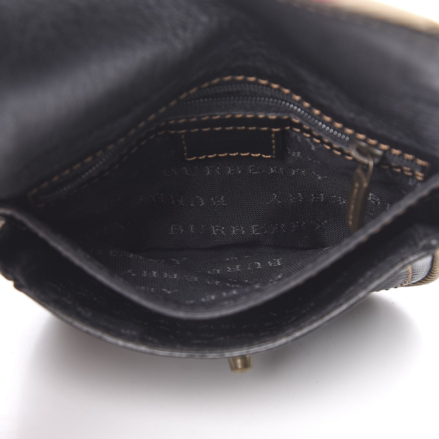Calfskin Nova Check Small Bum Bag Black