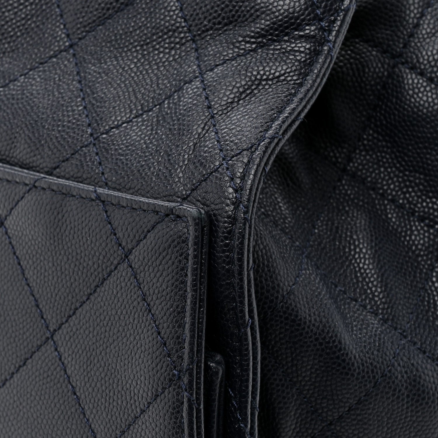 Chanel Caviar Quilted Medium Chanel 25 Handbag Dark Navy 14 of 14