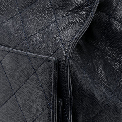 Chanel Caviar Quilted Medium Chanel 25 Handbag Dark Navy 14 of 14