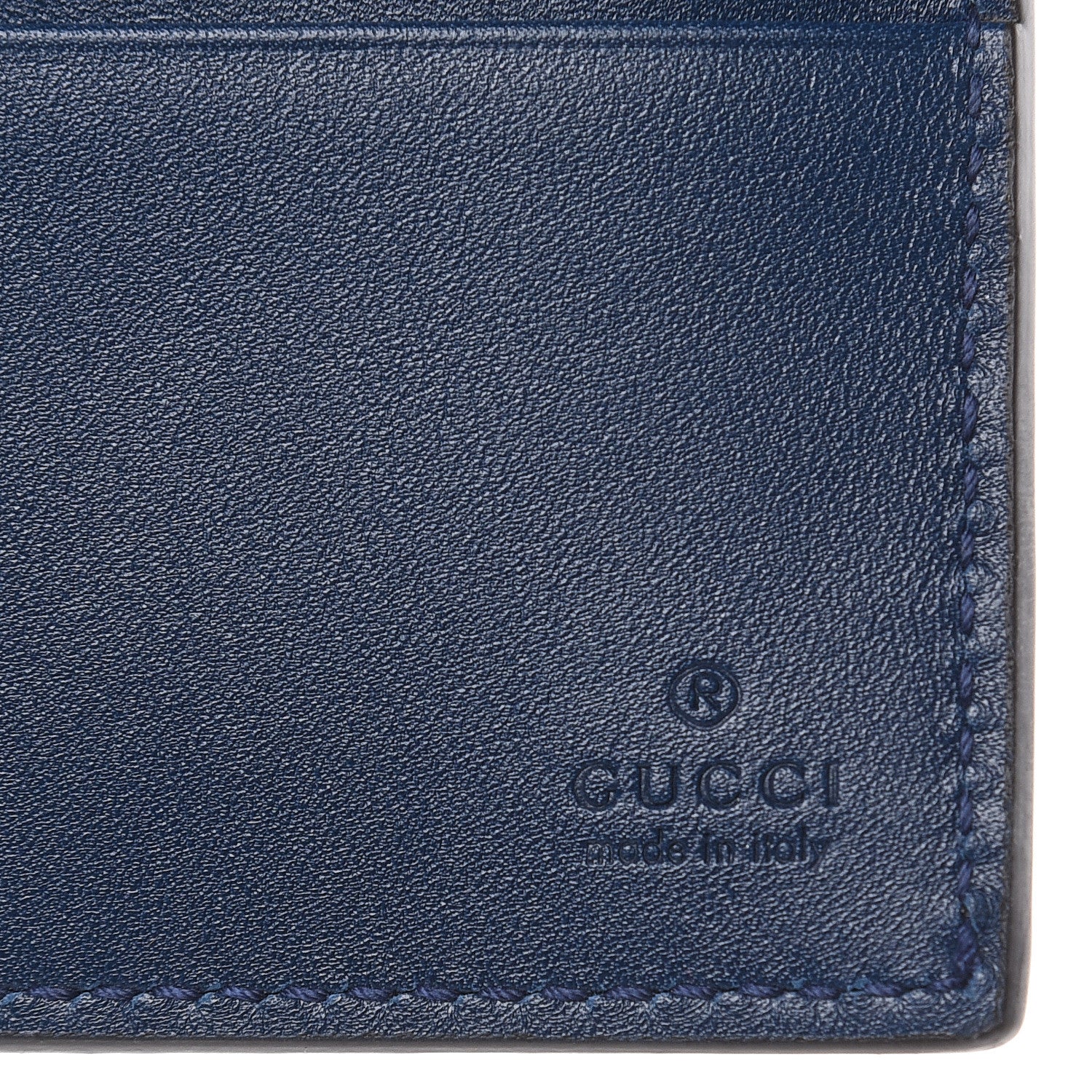 Gucci X MLB Guccissima Signature NY Yankees Embroidered Bi-Fold Wallet Royale Ivory 6 of 9