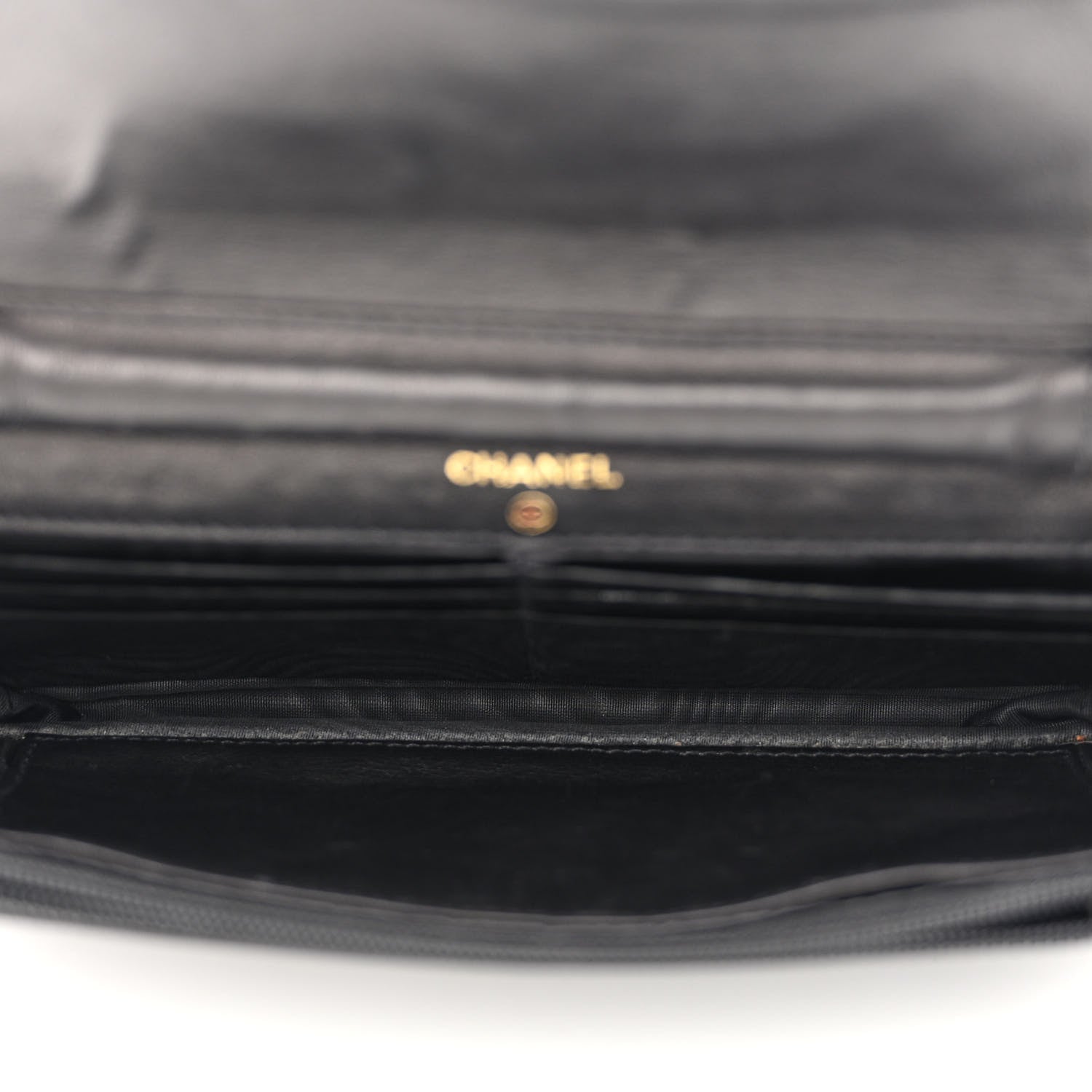Chanel Patent Timeless CC Wallet On Chain WOC Black 5 of 14