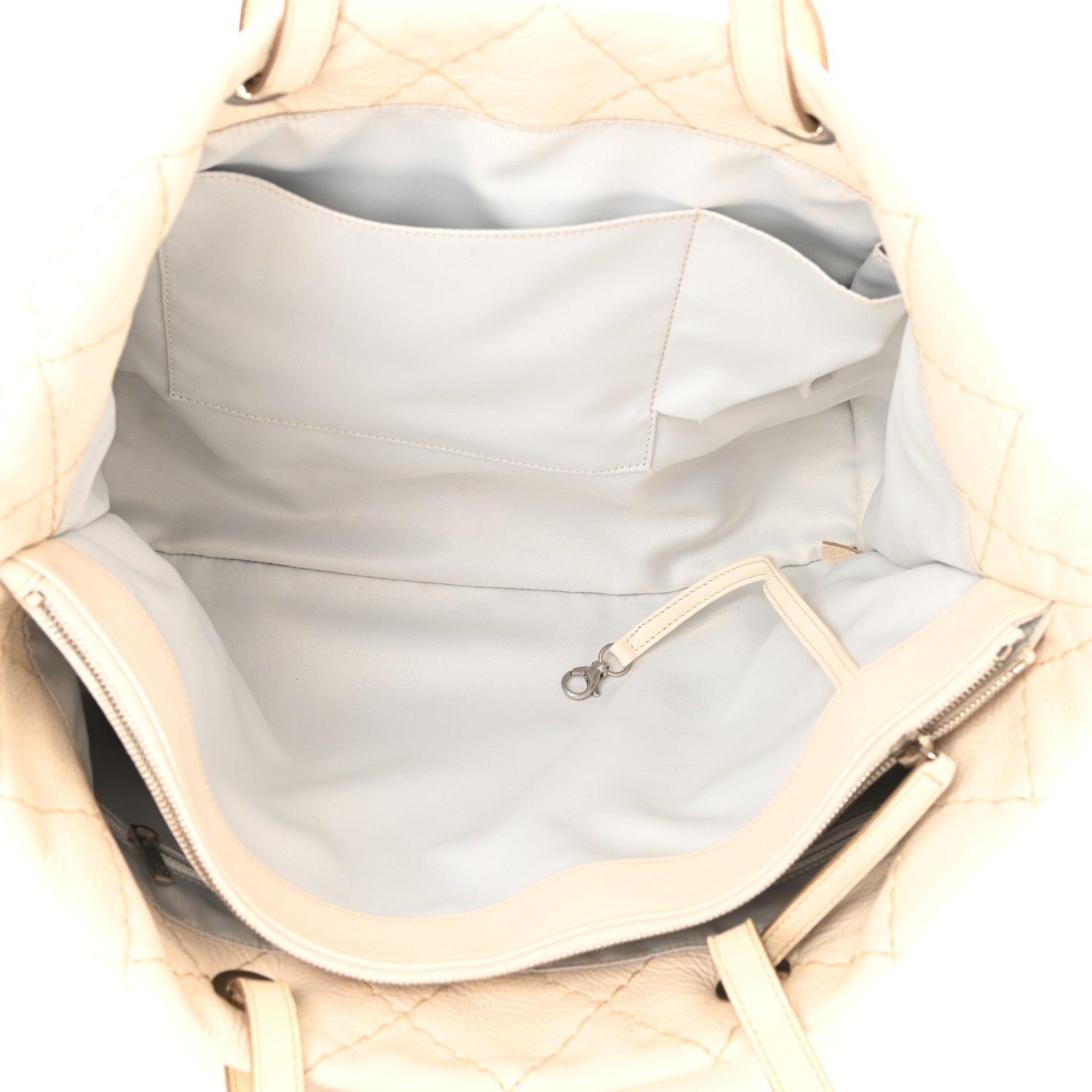 Chanel Glazed Calfskin Large On The Road Tote Beige Clair 5 of 12