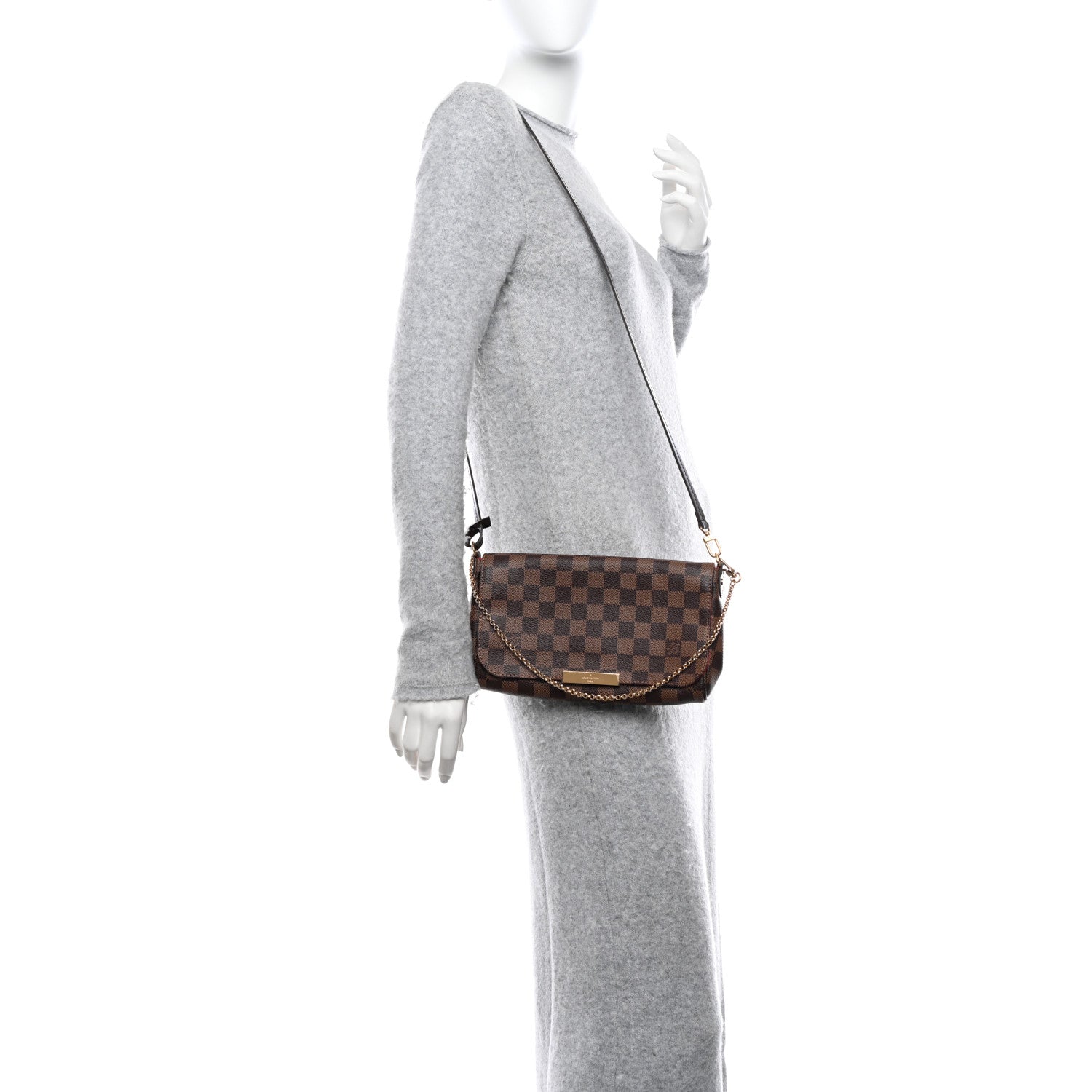 Louis Vuitton Damier Ebene Favorite MM 2 of 9