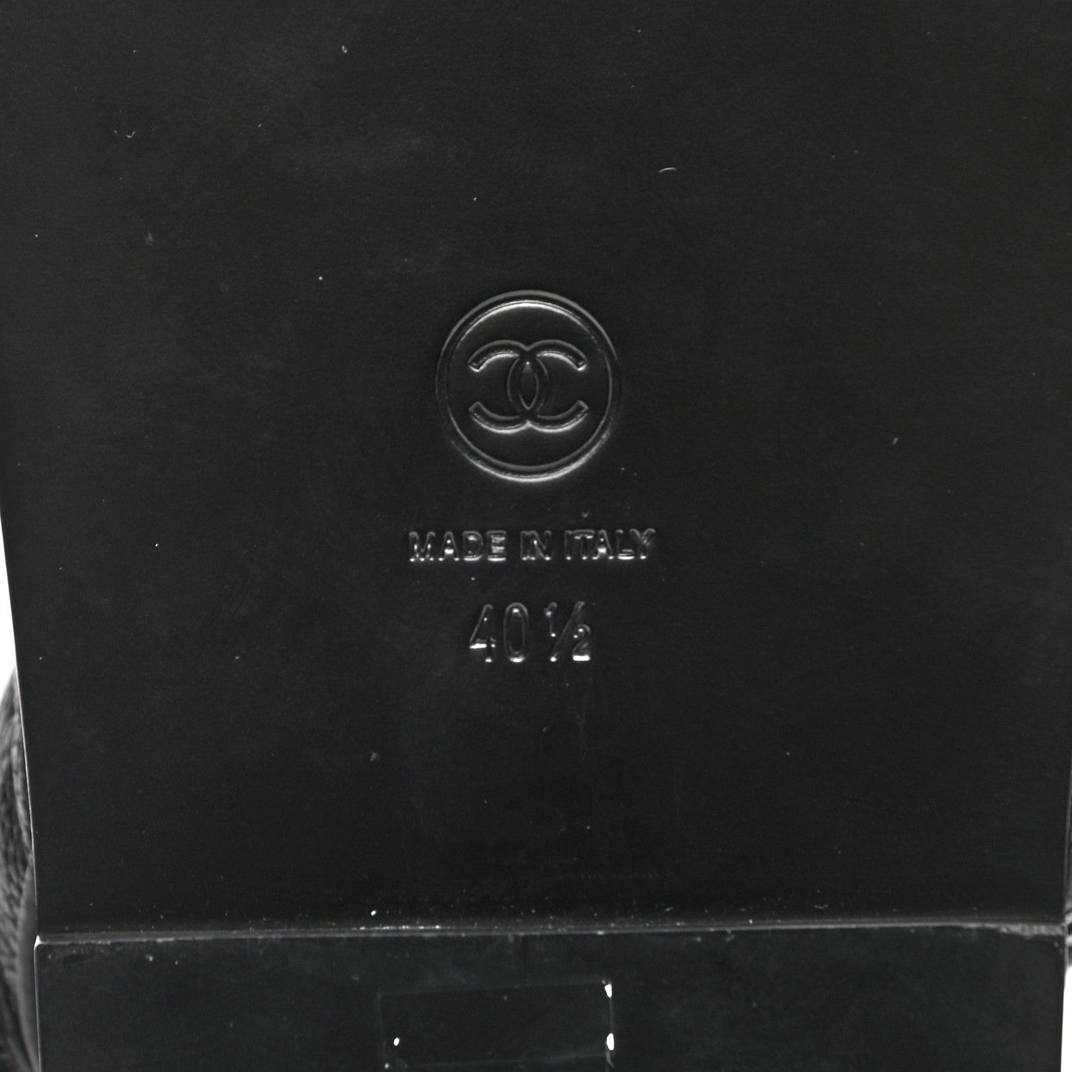 Chanel Grained Calfskin Velcro Dad Sandals 40.5 Black 6 of 12
