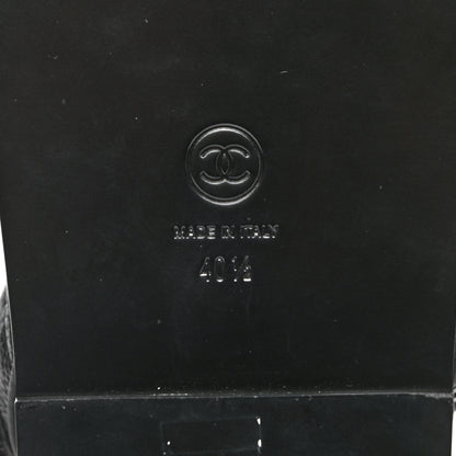 Chanel Grained Calfskin Velcro Dad Sandals 40.5 Black 6 of 12