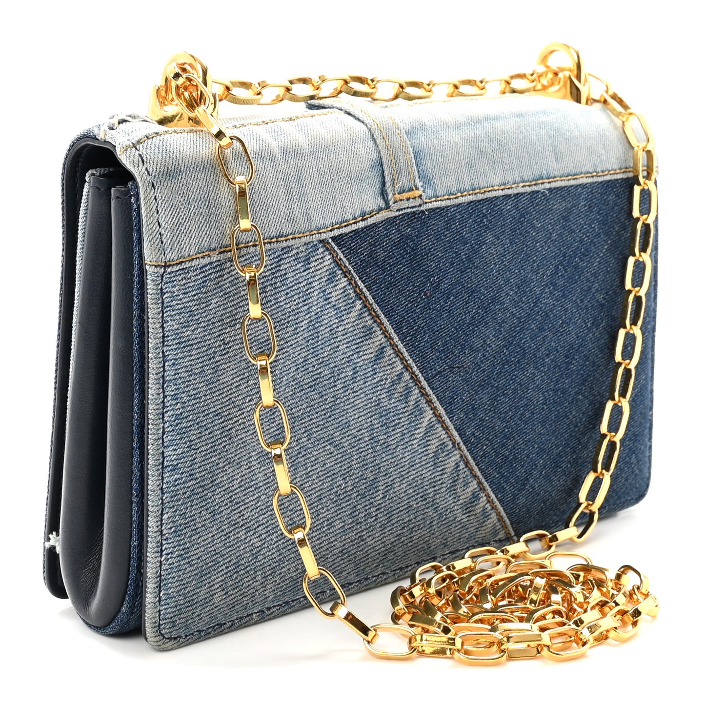 Denim DG Girls Shoulder Bag Blue