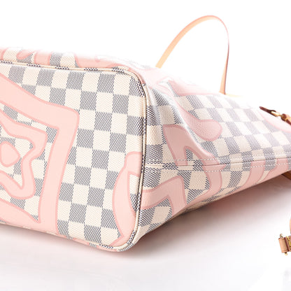 Louis Vuitton Damier Azur Tahitienne Neverfull MM 7 of 10