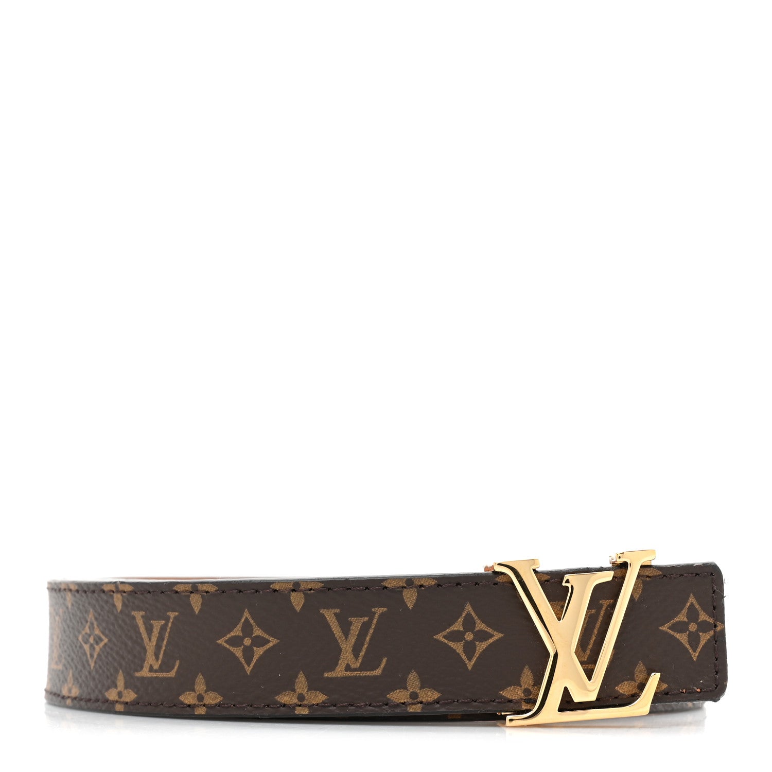 Louis Vuitton LOUIS VUITTON Mini Monogram 25mm LV Initiales Belt 95 38 1 of 8