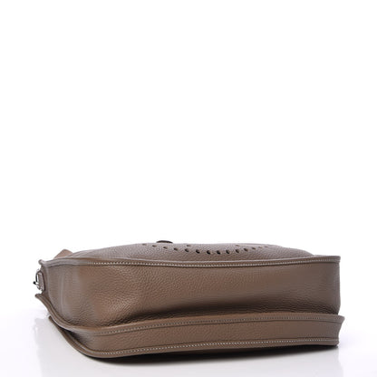 Hermes Taurillon Clemence Evelyne III GM Etoupe 4 of 8